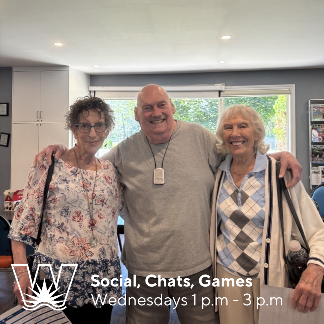 Social, Chats and Games Wednesday's 1:00 - 3:00 pm